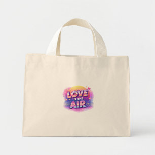 Retro 80-tals Kärlek I Luften Alla Hjärtans Dag Äl Mini Tygkasse