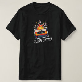 Retro 80-tals kassettband T-shirt – Jag älskar Ret