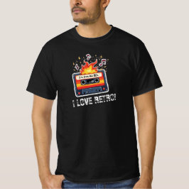 Retro 80-tals kassettband T-shirt – Jag älskar Ret