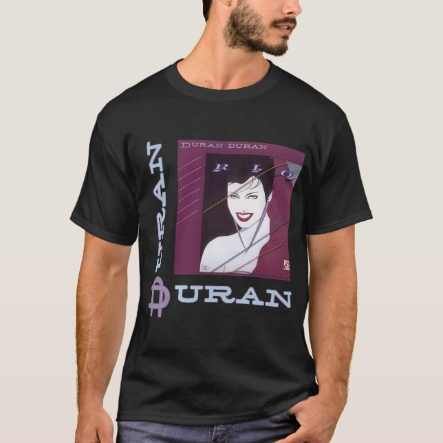Retro 80-tals New Wave-inspirerad Duran Duran-kons T Shirt (Framsida)