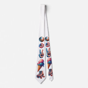 Retro 80-tals patriotflagga slips