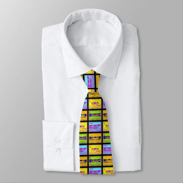 Retro 80-tals Pop Art-kassettband Slips (Bunden)