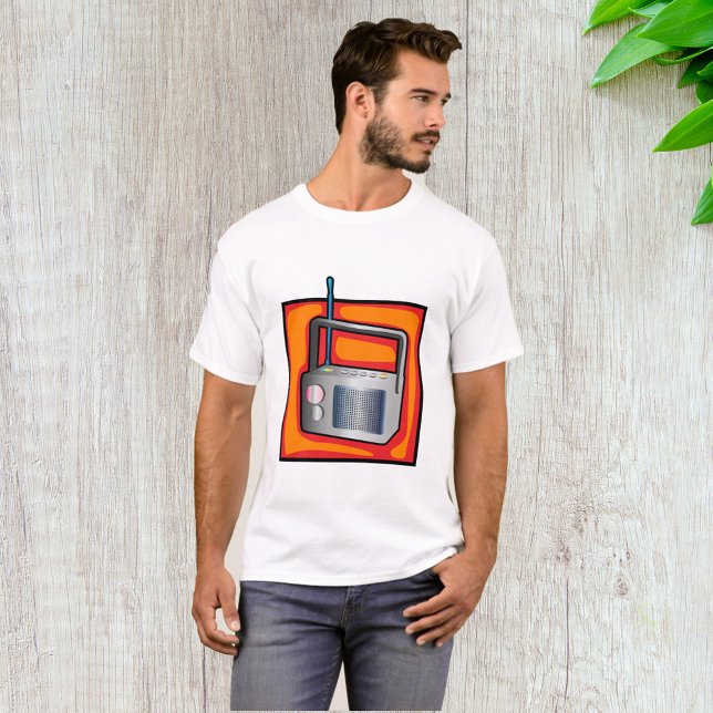 Retro 80-tals Pop Art Radio Livlig Vintage T Shirt (Skapare uppladdad)