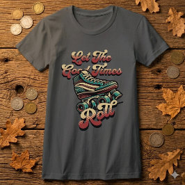 Retro 80-tals rullskridsko T-shirt