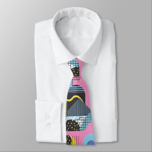 Retro 80-tals skräddarsydd slips – Elegant mode