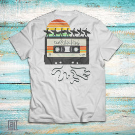 Retro 80-tals Surf-kassettband Vintage Solnedgång  T Shirt