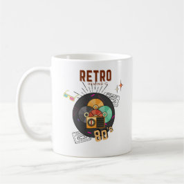 Retro 80s/90s Music CD Cover Design Kaffemugg