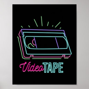 Retro 80s 90s nyare videoband Vhs Poster