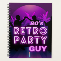 Retro 80s Disco Dance Party Neon Lila Funky