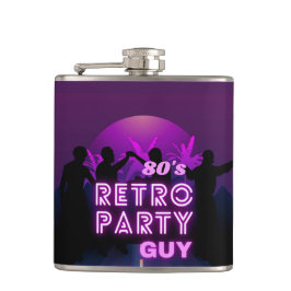Retro 80s Disco Dance Party Neon Lila Funky Fickplunta