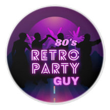 Retro 80s Disco Dance Party Neon Lila Funky