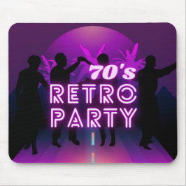Retro 80s Disco Dance Party Neon Lila Funky Musmatta