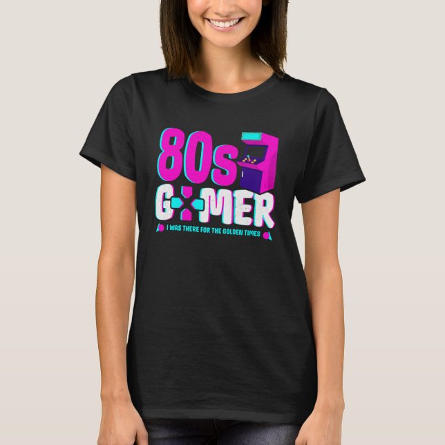 Retro 80s Gamer Arcade OG Gamer Nostalgia Old Ga T Shirt (Framsida)