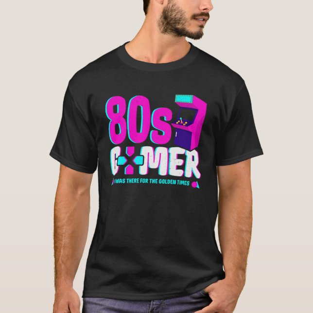 Retro 80s Gamer Arcade OG Gamer Nostalgia Old Ga T Shirt (Framsida)