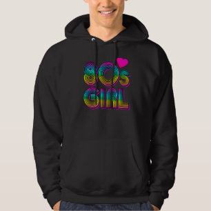 Retro 80's Girl 1980's Nitton 80 Women Hoodie