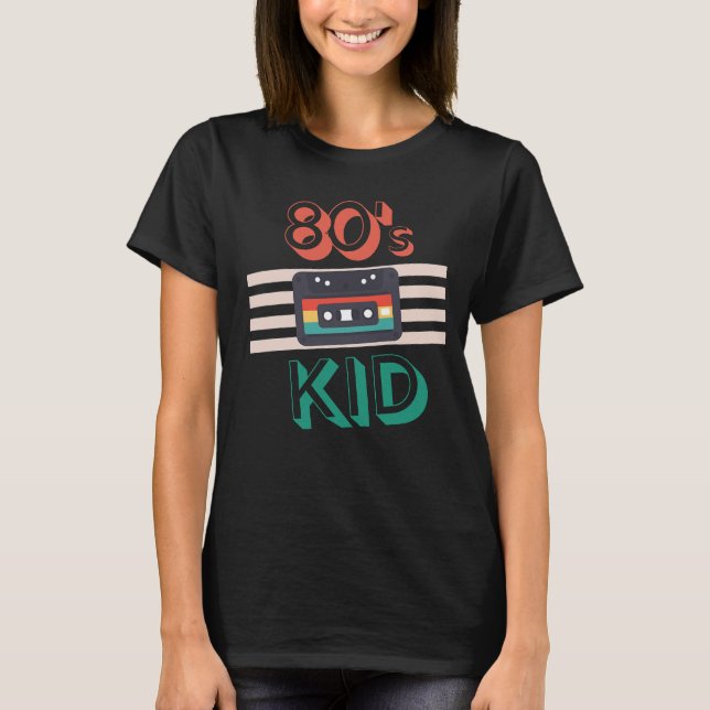 RETRO 80'S KID - CASSETTE ÄLSKARE T SHIRT (Framsida)