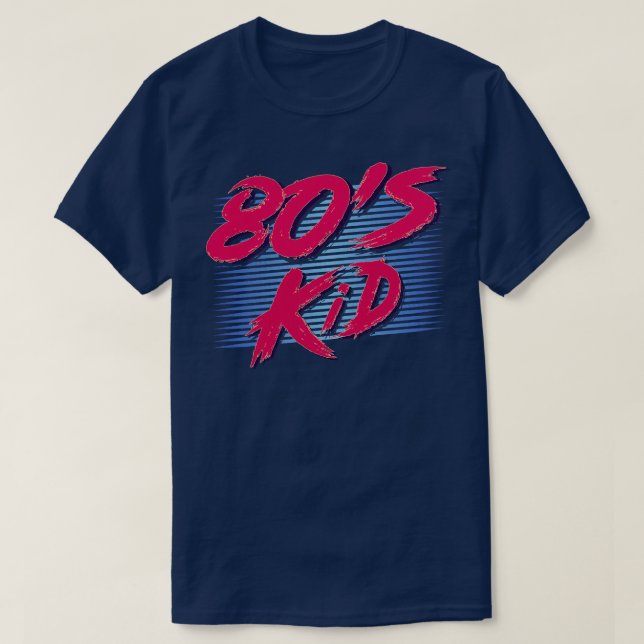 Retro 80s Kid T Shirt (Design framsida)