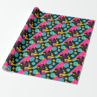 Retro 80s Memphis Geometric Design Presentpapper