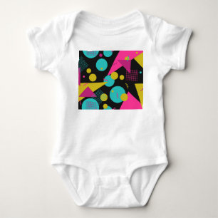 Retro 80s Memphis Geometric Design T Shirt