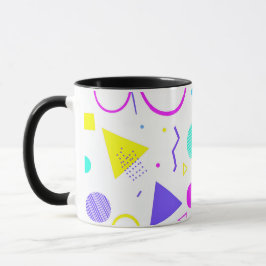 Retro 80s Memphis Geometric Pattern Mugg