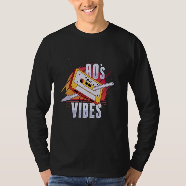 Retro 80s Music Design u2013 för True Nostalgia Fa T Shirt (Framsida)