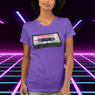 Retro 80s Music Mix Tape 50:e Födelsedagsfesten T Shirt