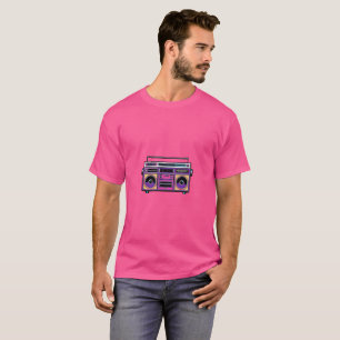 Retro 80s Neon Boombox-design Pop Art Music Kärl T Shirt