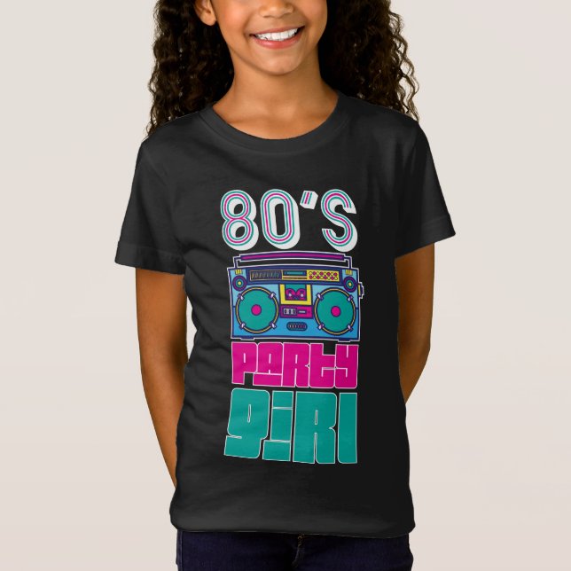 Retro 80's Party Girl Fantastisk Women Colorful T Shirt (Framsida)