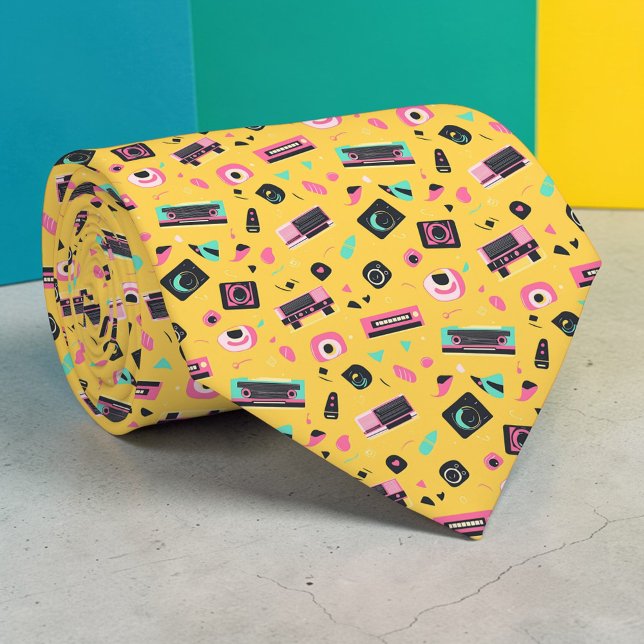 Retro 80s Pop Culture Custom Necktie Slips (Skapare uppladdad)