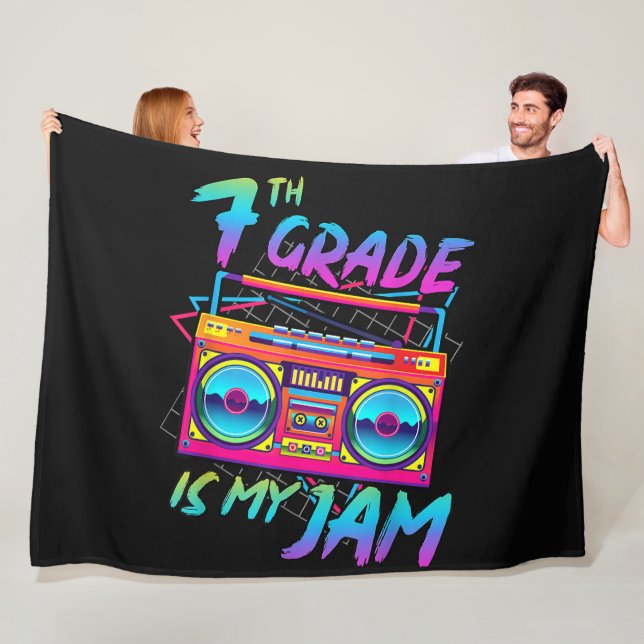 Retro 80s Sjunde Klass Är Min Grej Tillbaka Till S Fleecefilt (På plats)