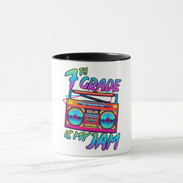 Retro 80s Sjunde Klass Är Min Grej Tillbaka Till S Mugg (Center)