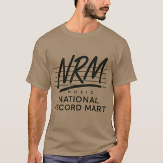 Retro 80s-stil musik NRM NATIONAL RECORD MART T Shirt