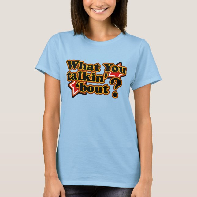 Retro 80's Talkin 'Bout T-Shirts' Tröja (Framsida)