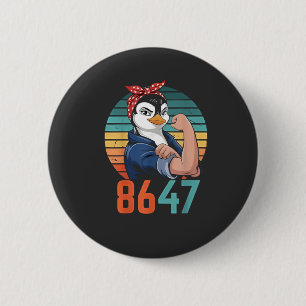 Retro 8647 Är det 2028, ändå antitrumpepenguin Knapp