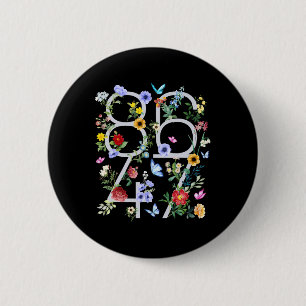 Retro 8647 Subtle Trump 86 47 Blommigt Boho Stil Knapp
