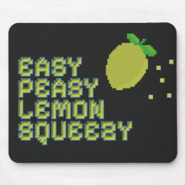 Retro 8-Bit Lemon Squeezy Spelmusmatta - Rolig Musmatta