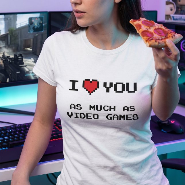 Retro 8-bit-videospelare | Pojkvän Flickvän T Shirt (Skapare uppladdad)