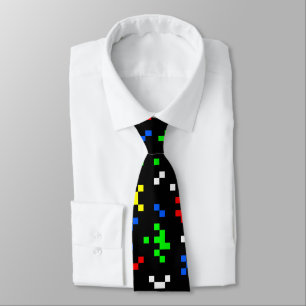 Retro 8-bitars grafikmönster för TV-spel Slips