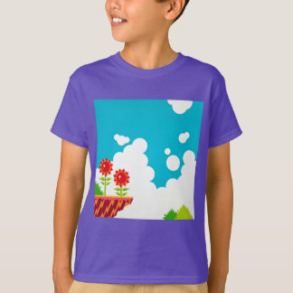 Retro 8-bitars videospel med inspirerade barn T-Sh Tee Shirt