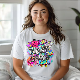 Retro 90:s första Klass Tshirt T Shirt