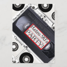 Retro 90:s inbjudan om teknisk täckning
