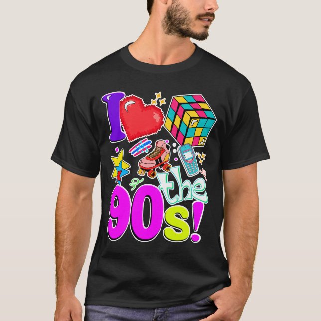 Retro 90 s Vintage Vibe T Shirt (Framsida)