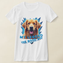 Retro 90-tal Golden Retriever Maskot Anpassade Gåv