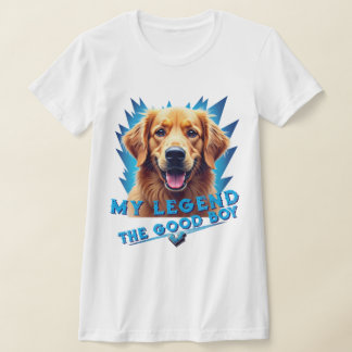 Retro 90-tal Golden Retriever Maskot Anpassade Gåv T Shirt