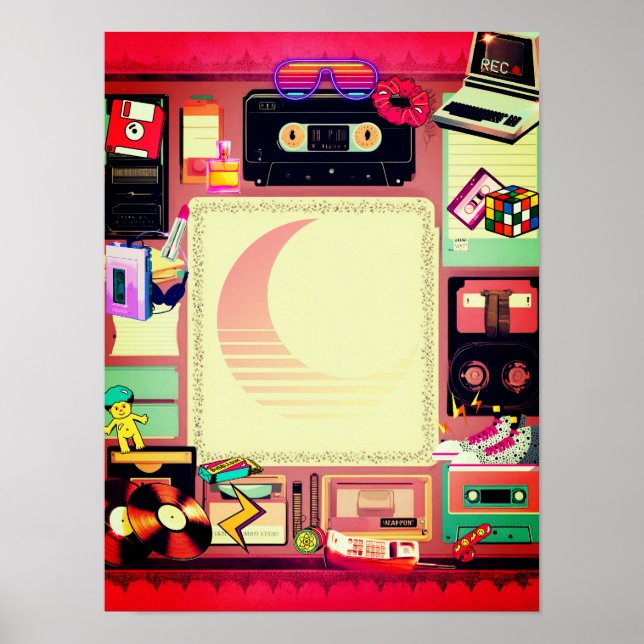 Retro 90-tal poster (Framsidan)