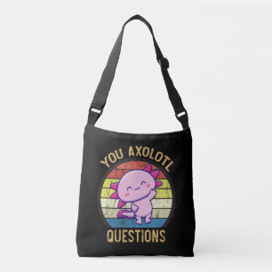 Retro 90-tal Roliga Du Axolotl Frågor Vintage Axelväska