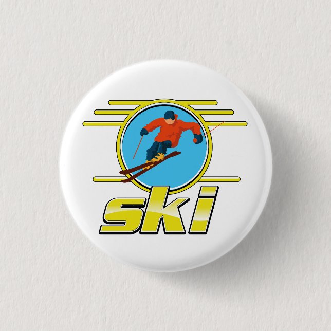 Retro 90-tal skollogo knapp (Framsida)