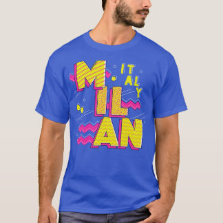 Retro 90-talets Milanos Italien T Shirt