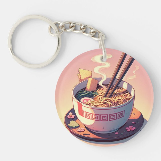 Retro 90-tals Anime Ramen Nudel Estetisk Konst (Framsidan)
