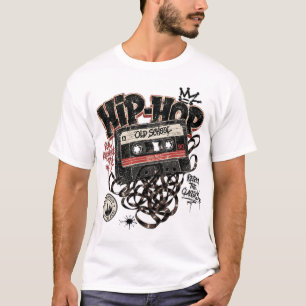 Retro 90-tals Hip Hop Kassettband Retro T Shirt